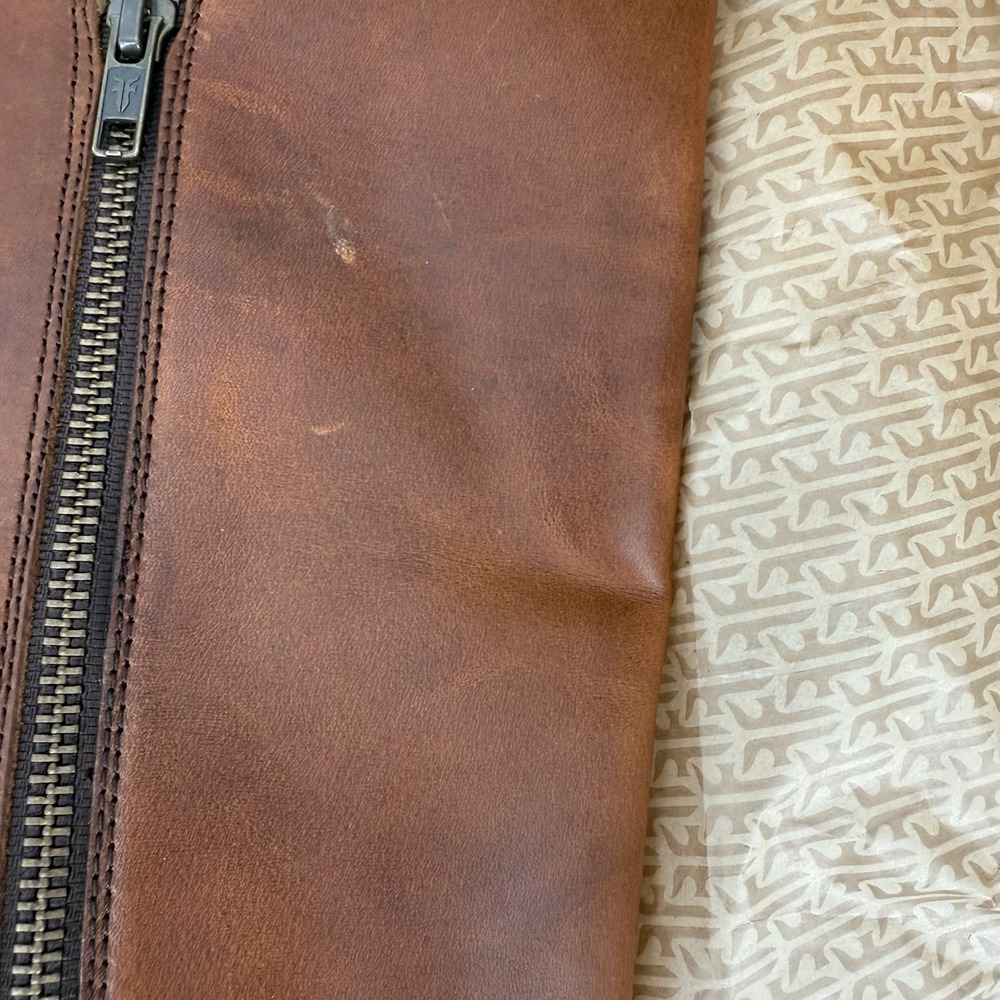 NIB RARE Frye Carson Piping Tall Women's Size 8M Boots - Caramel - Extended Calf - Picture 11 of 15